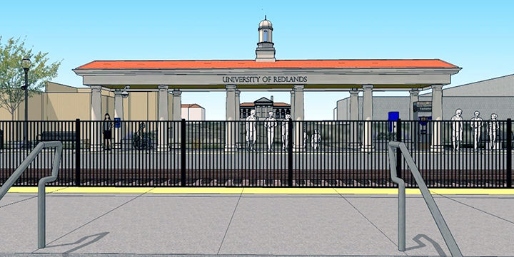 The University of Redlands station.